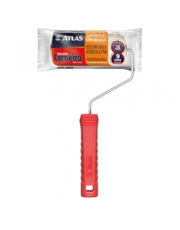 Rolo de Lã 100% Atlas 09cm 328/9 Com Cabo