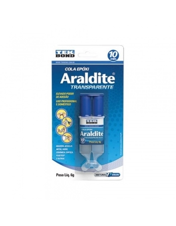COLA EPOXI ARALDITE TRANSP TEKBOND 10 MIN 6G (N)