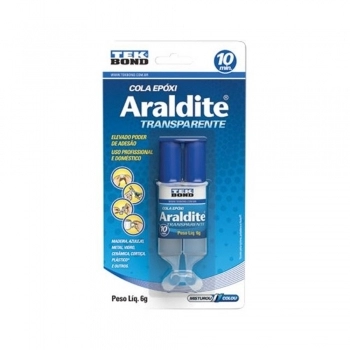 COLA EPOXI ARALDITE TRANSP TEKBOND 10 MIN 6G REF 69957366207