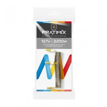 RESIST PRATIMIX 3 TEMP 127V 4500W TIPO BELLO BANHO/MAXI DUCHA REF 3T0145