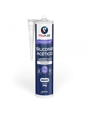 SILICONE ACETICO POLIPLAS BCO 260GR (N)