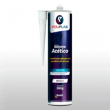 SILICONE ACETICO POLIPLAS BCO 260GR
