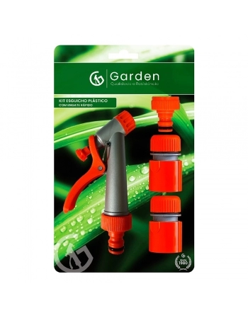 KIT ESGUICHO RAPIDO GARDEN C/2 ENGATES E PINO FEMEA 3/4\\\\\\\" (N)