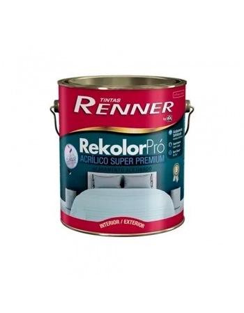 TINTA REKOLOR PRO RENNER ACETINADO BCO GL3,6LT (N)