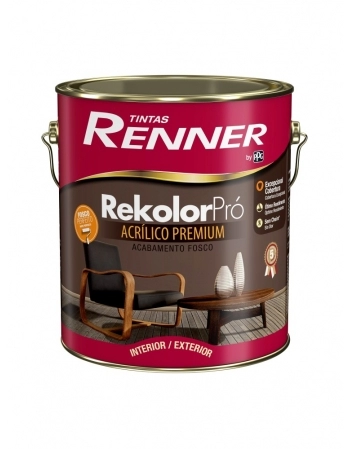 TINTA REKOLOR PRO RENNER FOSCO BCO GL3,6LT (N)