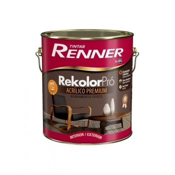 TINTA REKOLOR PRO RENNER FOSCO BCO GL3,6LT