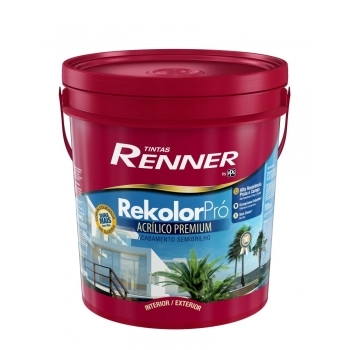 TINTA REKOLOR PRO RENNER SEMIBRILHO BCO GL3,6LT
