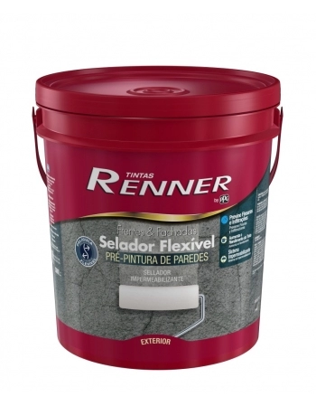 TINTA FRENTES/FACHADAS RENNER ELASTICA SEMIBRILHO BCO BD 18LT (N)