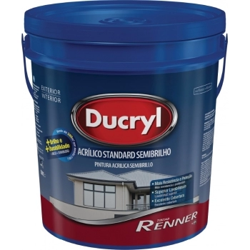 TINTA DUCRYL RENNER SEMIBRILHO PORTO AZ BD 18LT