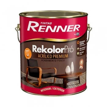 TINTA REKOLOR PRO RENNER FOSCO BCO GL3,6LT