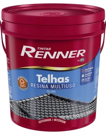 TINTA TELHAS RENNER BRILHANTE CERAMICA ONIX BALDE 18LT (N)