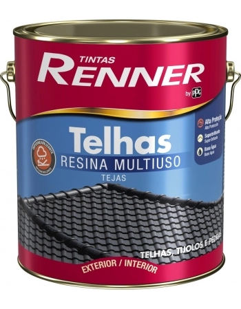 TINTA TELHAS RENNER BRILHANTE CINZA GRAFITE GL3,6LT (N)