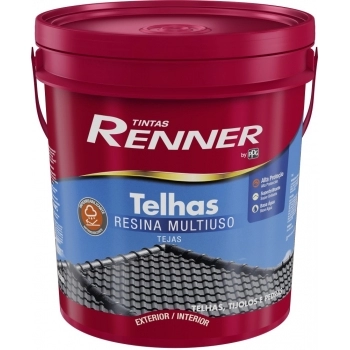 TINTA TELHAS RENNER BRILHANTE CINZA GRAFITE BALDE 18LT