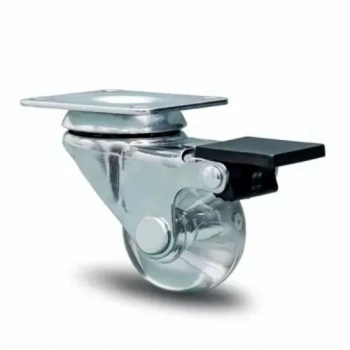 RODIZIO SILICONE COLSON 138 CHAPA FIXA FREIO 35MM REF 43C10310890900008124