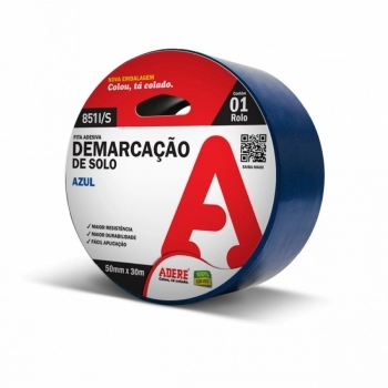 FITA DEMARCACAO ADERE SOLO 50X15 AZ