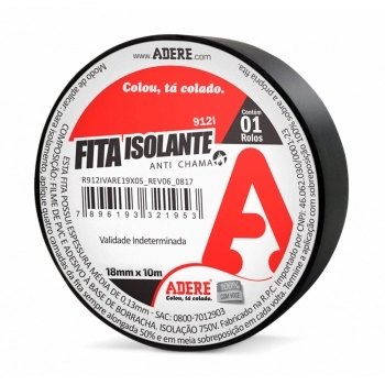 FITA ISOLANTE ADERE (02) 9121 18X10 PTO
