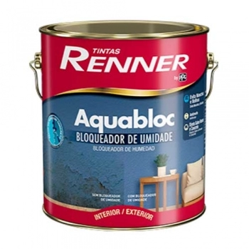 TINTA AQUABLOC RENNER BLOQUEADOR DE UMIDADE BRILHANTE BCO GL3,6LT