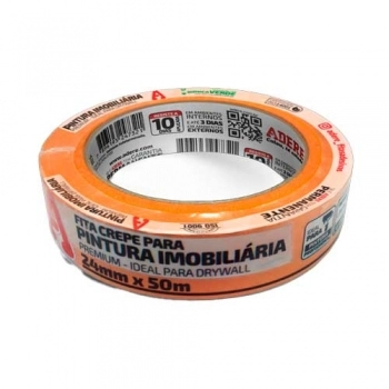FITA CREPE ADERE PINT IMOBILIARIA LARANJA A128RLS 24X50