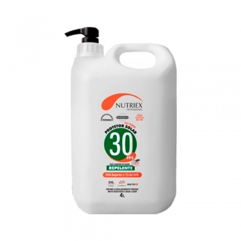PROTETOR SOLAR FPS 30 1/3 UVA C/REPELENTE 4L NUTRIEX REF 61077