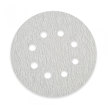 LIXA DISCO PLUMA BCO 125MM (05) GR120 8 FUROS REF 08029