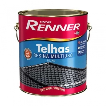 TINTA TELHAS RENNER BRILHANTE CINZA GRAFITE GL3,6LT