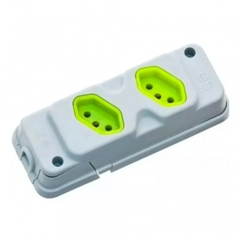 TOMADA EM BARRA FIOLUX ROBUST 2P+T 2T CZ/VD REF 28310200777