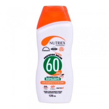 PROTETOR SOLAR FPS 60 1/3 UVA C/REPELENTE 120ML NUTRIEX REF 62802