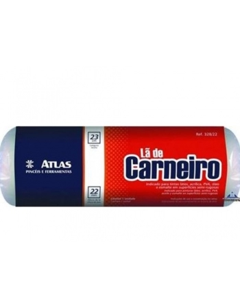 Rolo de Lã 100% Atlas 23cm 328/22 Sem Cabo