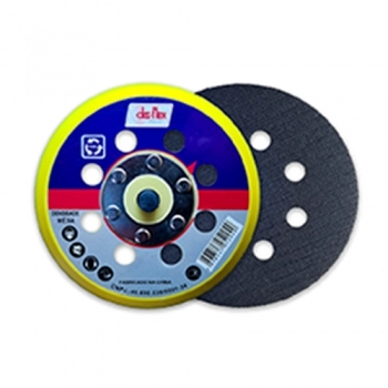 SUPORTE PARA DISCO LIXA VELCRO 125MMX5/16 ORBITAL 8 FUROS REF 30002