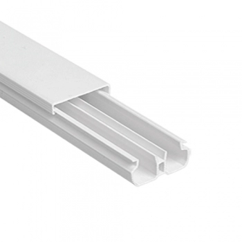 CANALETA ILUMI 20X10X2000MM BCA C/DIV E FITA DUPLA FACE REF 62091DF