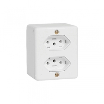 CJ ILUMI 2 TOMADAS 2P+T 20A 250V BOX REF 63121