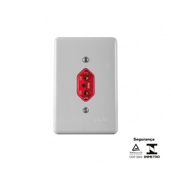 CJ ILUMI TOMADA 2P+T 10A 250V VM STYLUS REF 20143