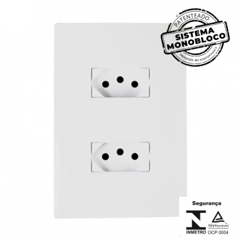 CJ ILUMI 2 TOMADA 10A MONOBLOCO I9 250V REF 94120