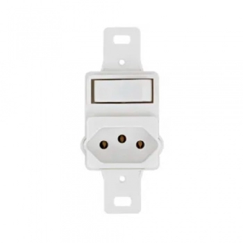 INTER SIMPLES 6A C/TOMADA 2P+T 20A 250V S/PLACA REF 20201/0