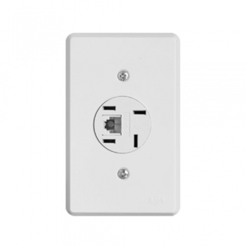 TOMADA TELEBRAS C/RJ11 MODULAR C/SUPORTE S/PLACA REF 2551/0