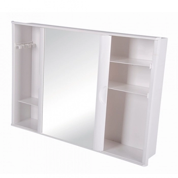 ARMARIO BANHEIRO C/PORTA DE CORRER ASTRA 28,6X41 EMB/SOBREP BCO REF A21