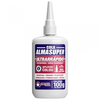 COLA INSTANTANEA ALMASUPER AEP401 C/BICO ANTIENTUPIMENTO 100G