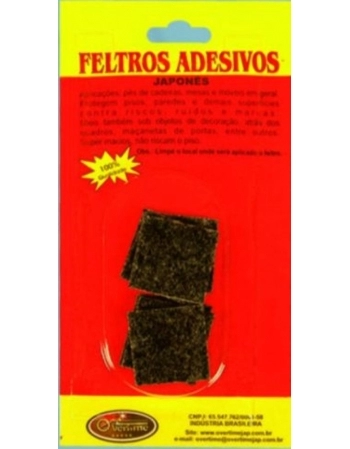 FELTRO ADESIVO JAPONES QUAD. 2,5X2,5 C/8