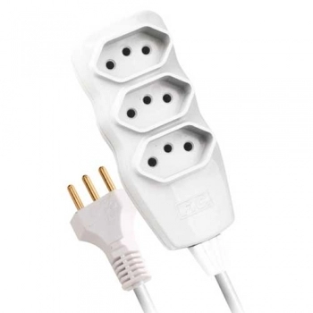 EXTENSÃO FC 10M 2P+T PP BCO