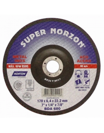 DISCO DESBASTE NORTON 7\\\" BDA680*