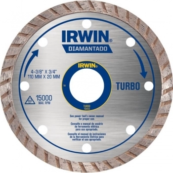 DISCO DIAMANT. IRWIN TURBO 4.1/2\" 110MM REF IW13893