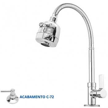 TORNEIRA ALPHA COZ MOVEL BANCADA GOURMET JR 1/4V C72 CR 1169 REF TGJ012