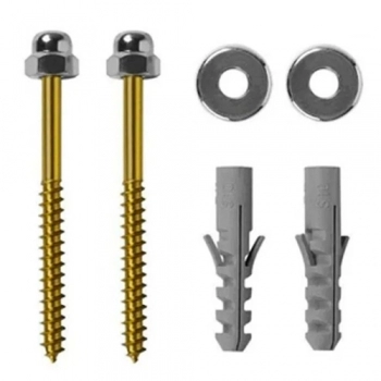 PARAFUSO P/VASO ALPHA LATONADO B08 CR C/50UN REF PLB08