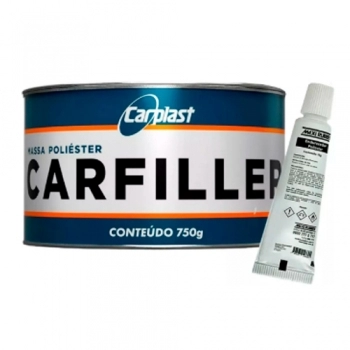 MASSA POLIESTER CARFILLER CARPLAST 750G REF CA248