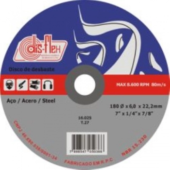 DISCO DESBASTE DISFLEX 7X7/8