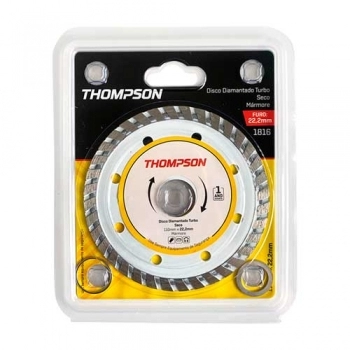 DISCO DIAMANTADO PORCELANATO TURBO (FURO 22,2MM) THOMPSON REF 1817