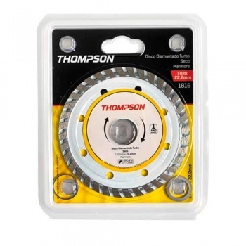 DISCO DIAMANTADO 4\" TURBO THOMPSON (FURO 22,2MM) REF1816