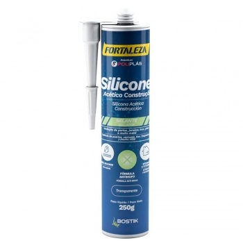SILICONE ACETICO FORTALEZA TRANSP 250GR (N)