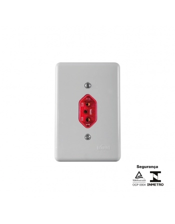 CJ ILUMI TOMADA 2P+T 10A 250V VM STYLUS REF 20143 (N)