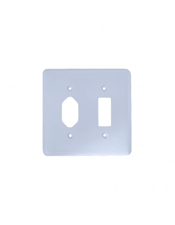 PLACA 4X4 1 TOMADA + 1 INTER STYLUS REF 249F1 (N)